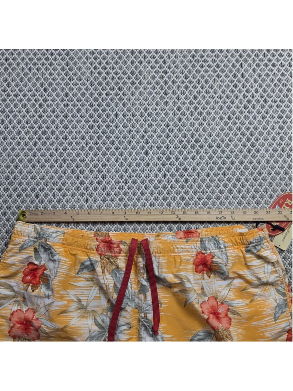 Tommy Bahama Relax Swim Trunks Mens 2XL NWT Tropical Hibiscus Floral Yellow